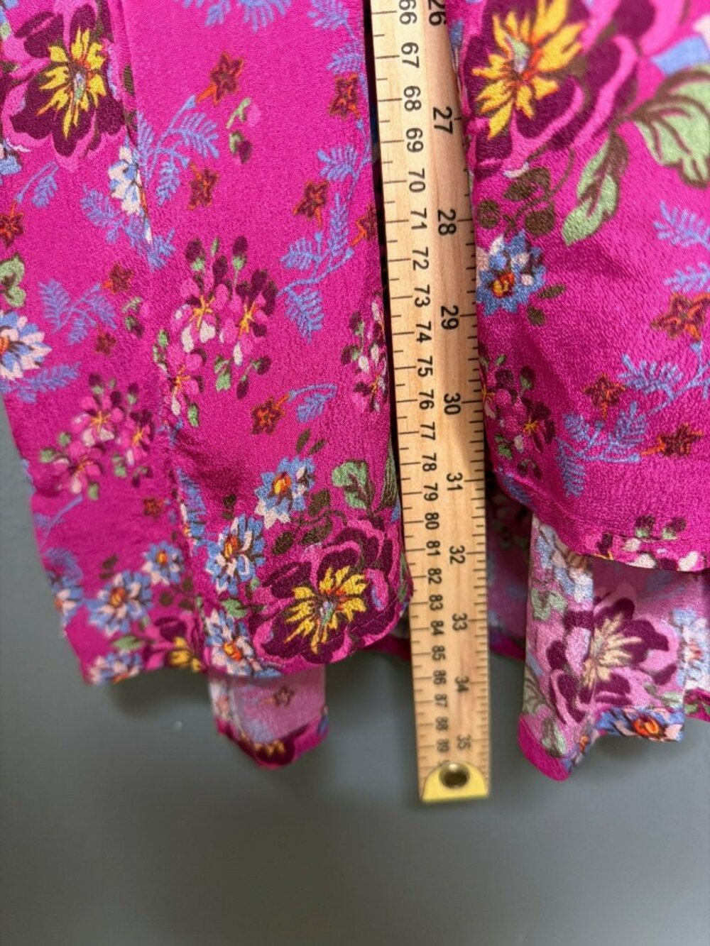 Sundance Rosalee Lined Tiered Floral Midi Dress Petite Large - Picture 6 of 11